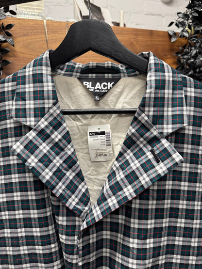 2018 Comme Des Garçons Black Plaid Blazer