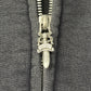 Chrome Hearts ‘Paper Jam’ Leather Cross Patch Sun-Faded Zip Up Hoodie