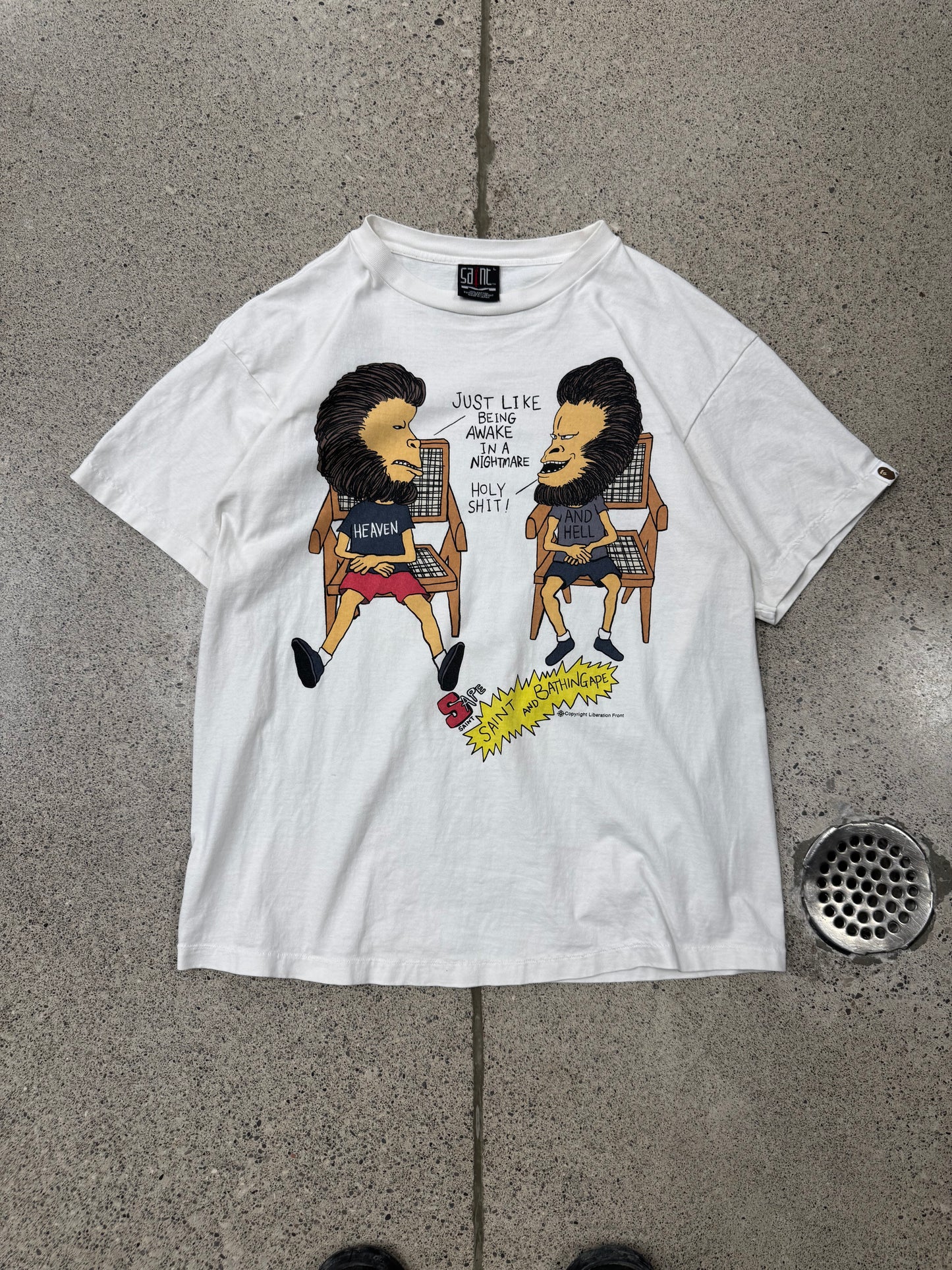 Saint Michael x Bape ‘Beavis & Butthead’ Graphic T-Shirt