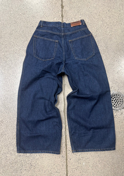 Dries Van Noten ‘Pleated’ Wide Leg Denim