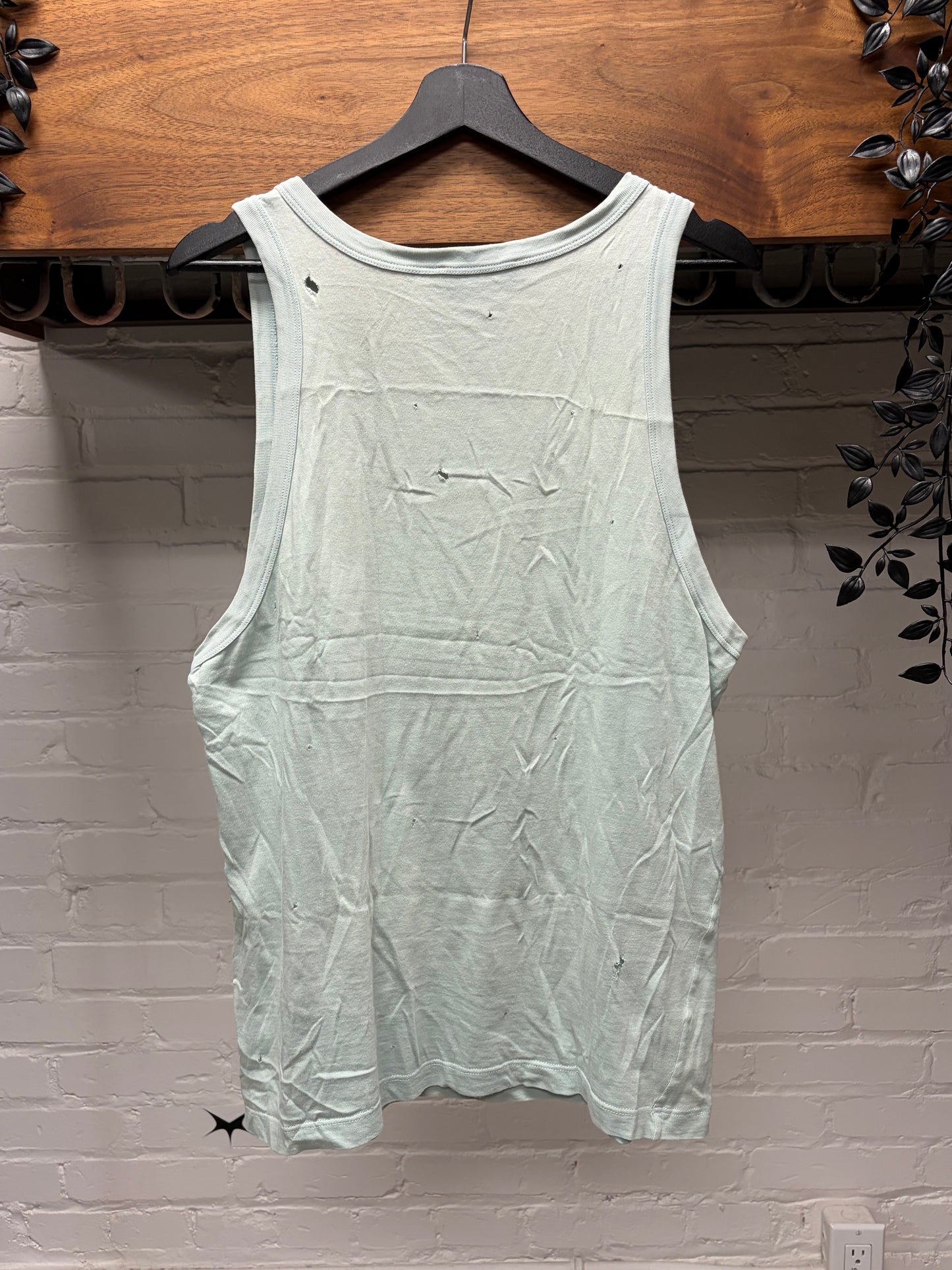 2000s Dolce & Gabbana ‘Pepsi’ Distressed Blue Cotton Tank Top