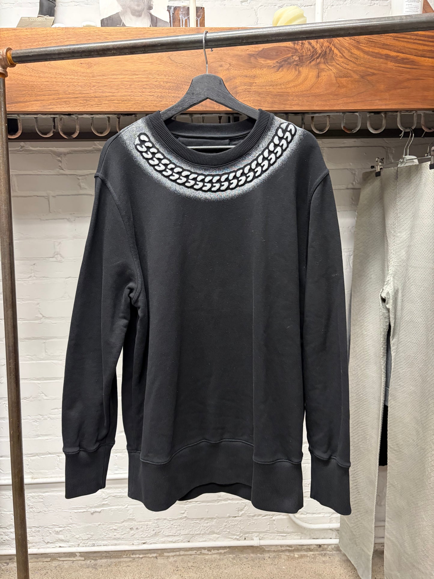 Givenchy x Chito ‘Tag Effect’ Chain Embossed Collar Sweatshirt