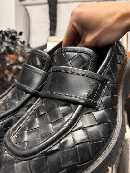 Bottega Veneta ‘Haddock’ Intrecciato Weave Loafers