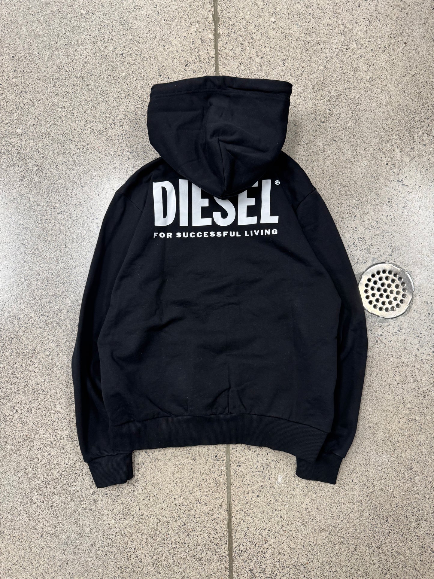 Diesel Zip Up Logo Hoodie