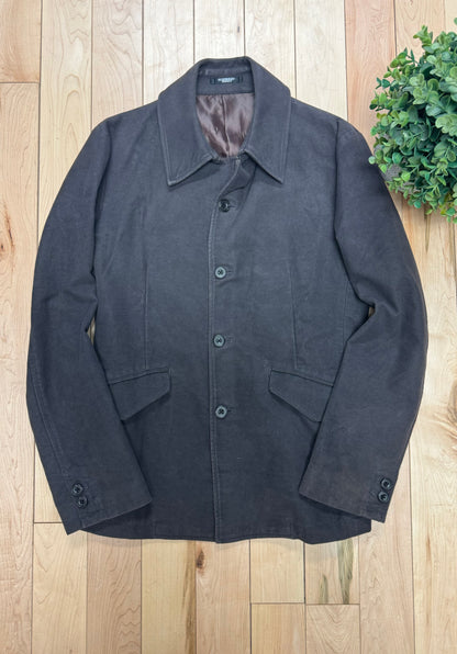 Tornado Mart Brown Wool Overcoat