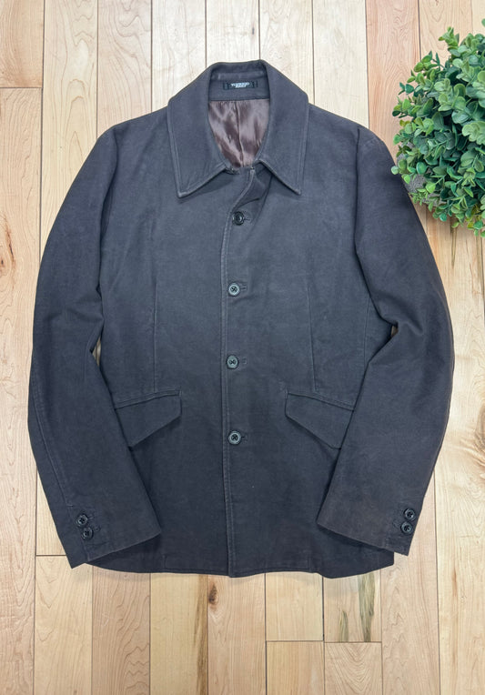 Tornado Mart Brown Wool Overcoat