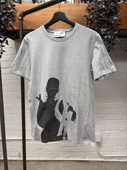 2000s Yves Saint Laurent Rive Gauche ‘Negative Space’ YSL Logo T-Shirt