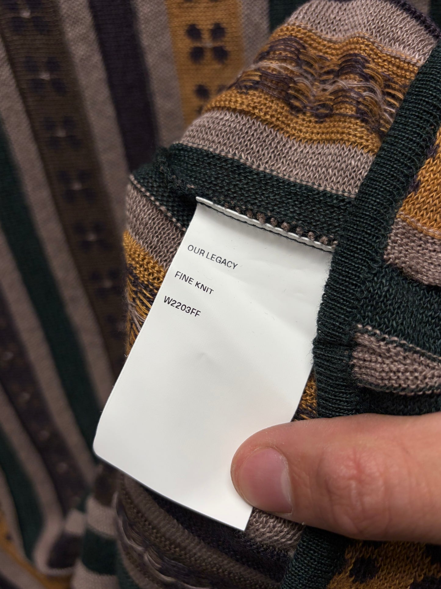 Our Legacy ‘Sonar’ Vertical Striped Knit Sweater