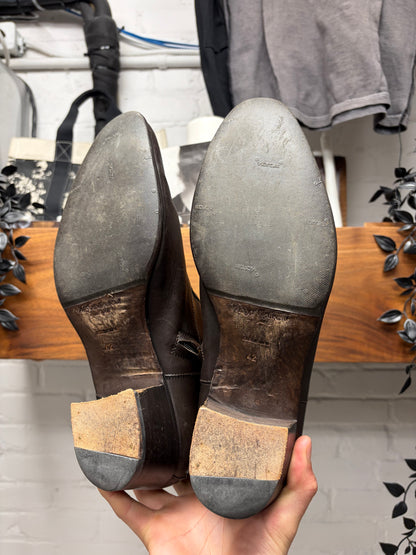 Yves Saint Laurent Rive Gauche by Tom Ford ‘Jonny’ Cuban Heel Leather Boots