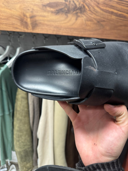 Balenciaga Black Leather ‘Sunday Mules’