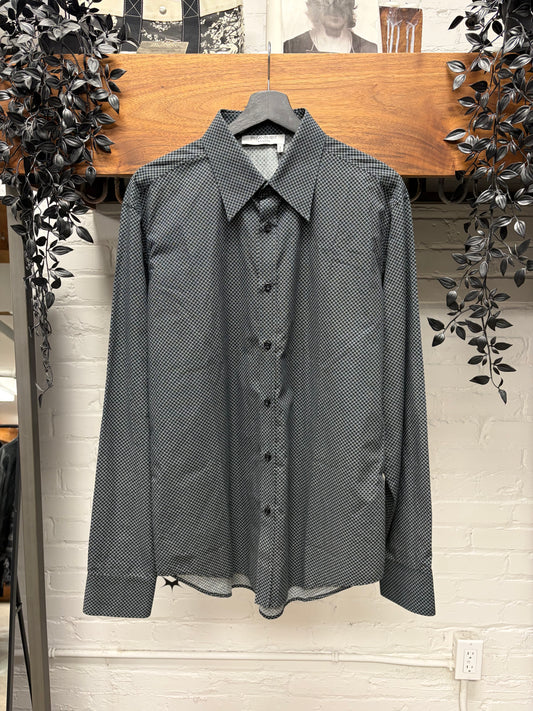 Yves Saint Laurent Rive Gauche ‘Micro Dot’ Button Down Shirt