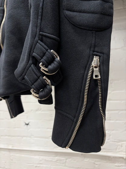 AW2012 Balmain by Olivier Rousteig Biker Zip-Up Hoodie