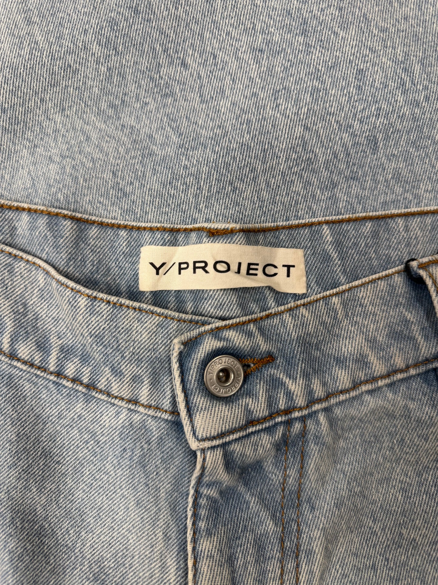 Y-Project ‘Paris’ Light Wash Blue Wide Leg Denim