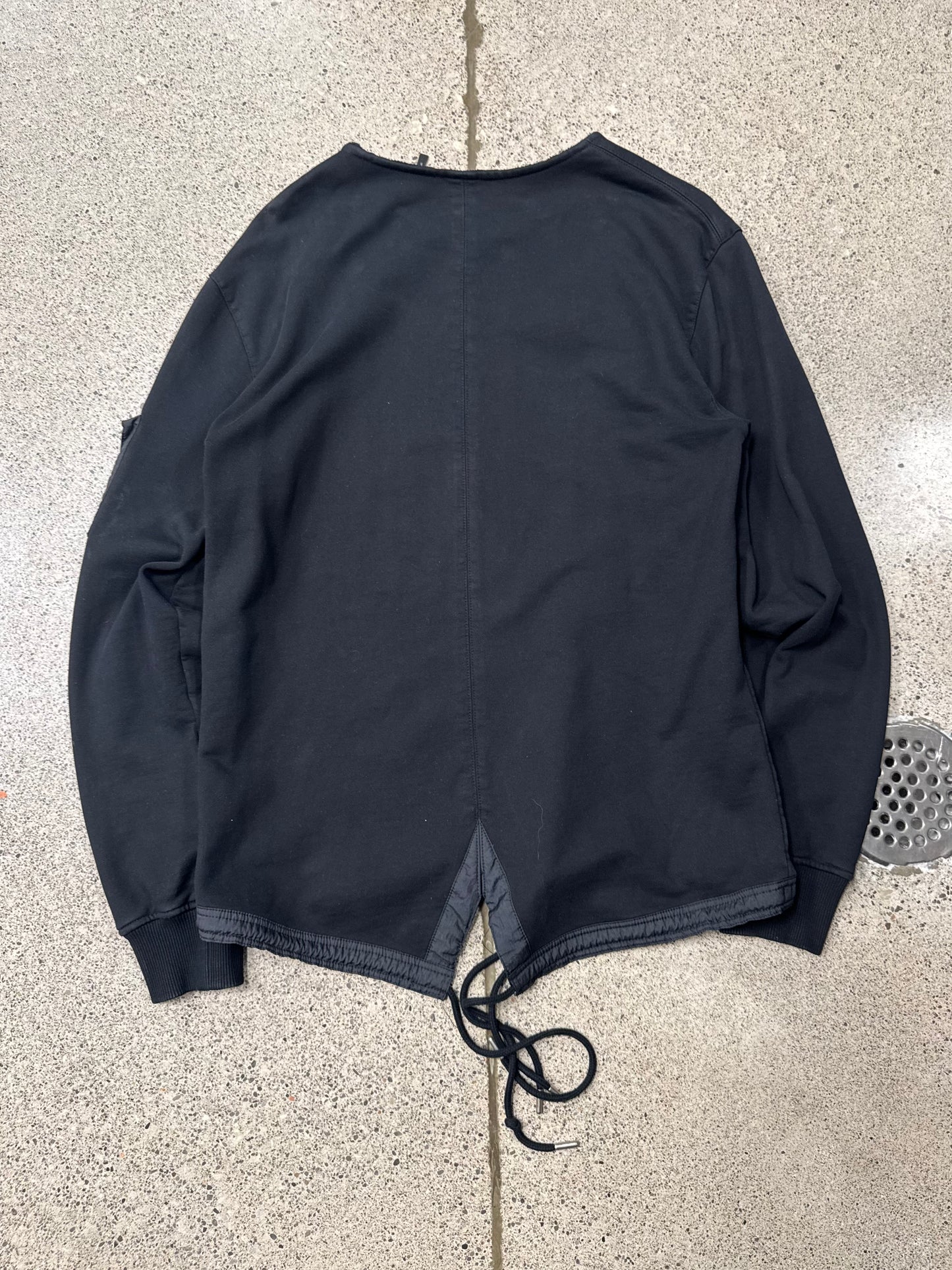 Helmut Lang Military Inspired ‘MA-1’ Pocket Black Sweatshirt