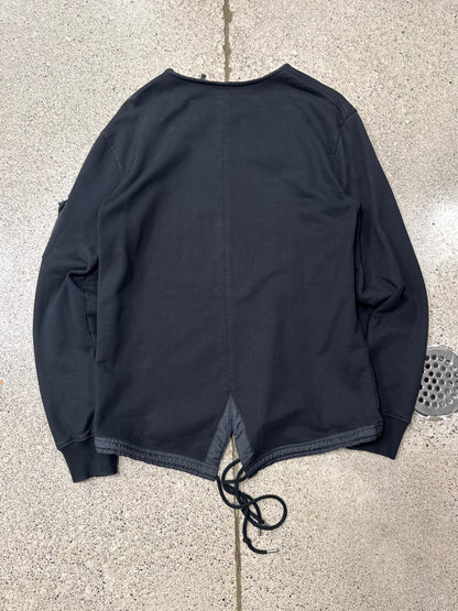 Helmut Lang Military Inspired ‘MA-1’ Pocket Black Sweatshirt