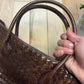 Tornado Mart Woven Leather Shoulder Bag