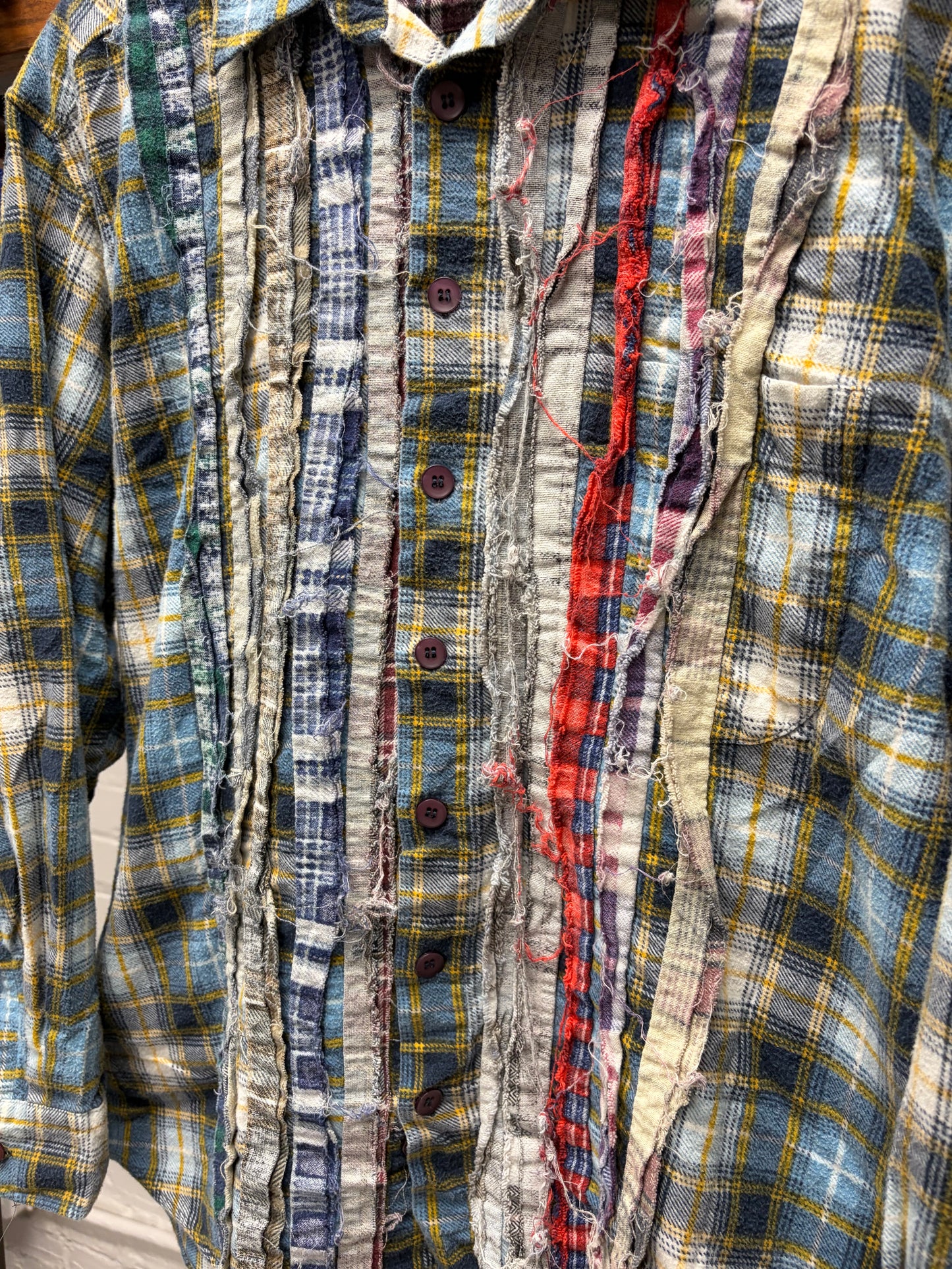 Needles ‘Rebuild’ Reconstructed Raw Plaid Flannel