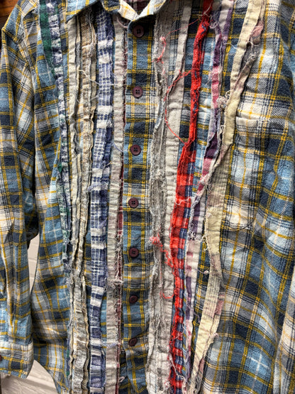Needles ‘Rebuild’ Reconstructed Raw Plaid Flannel