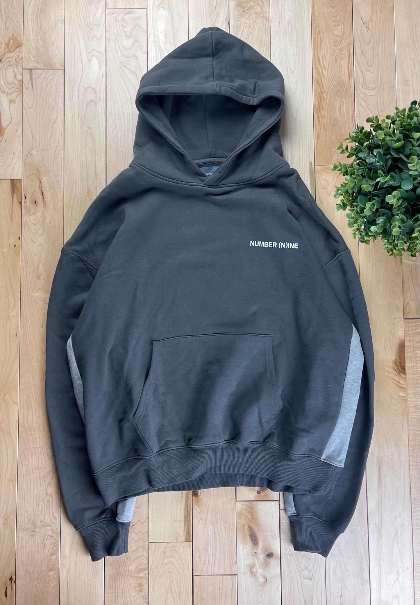 Number (N)ine x Common Sort Chest Logo Hoodie