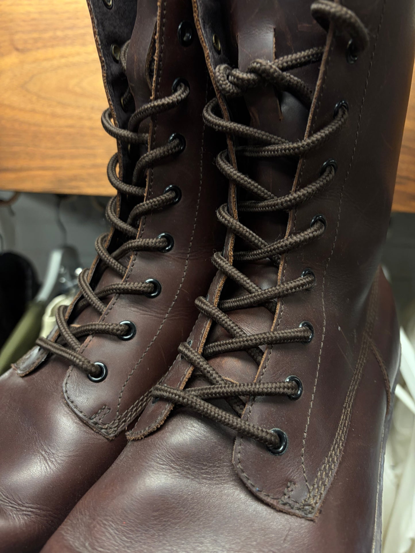 AW2012 Yohji Yamamoto Pour Homme Full Grain Horse Leather Combat Boots