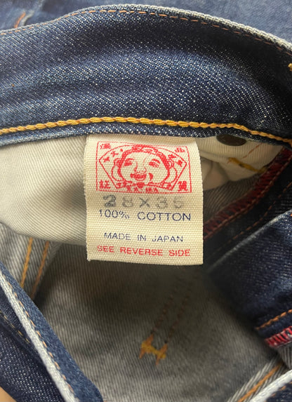 Evisu N02 Gull Logo Raw Blue Selvedge Denim