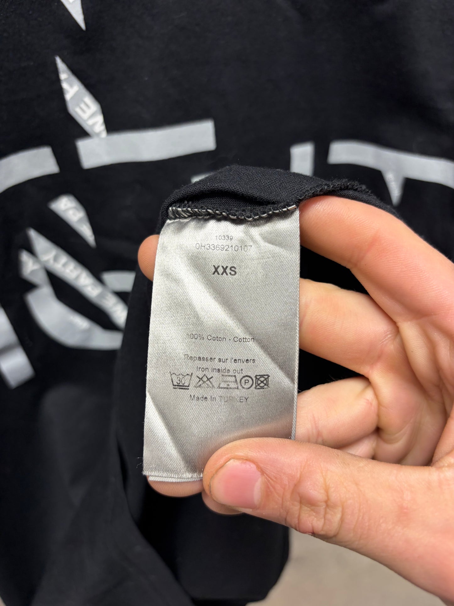 AW2003 Dior Homme by Hedi Slimane ‘We Party All Night’ Slogan T-Shirt