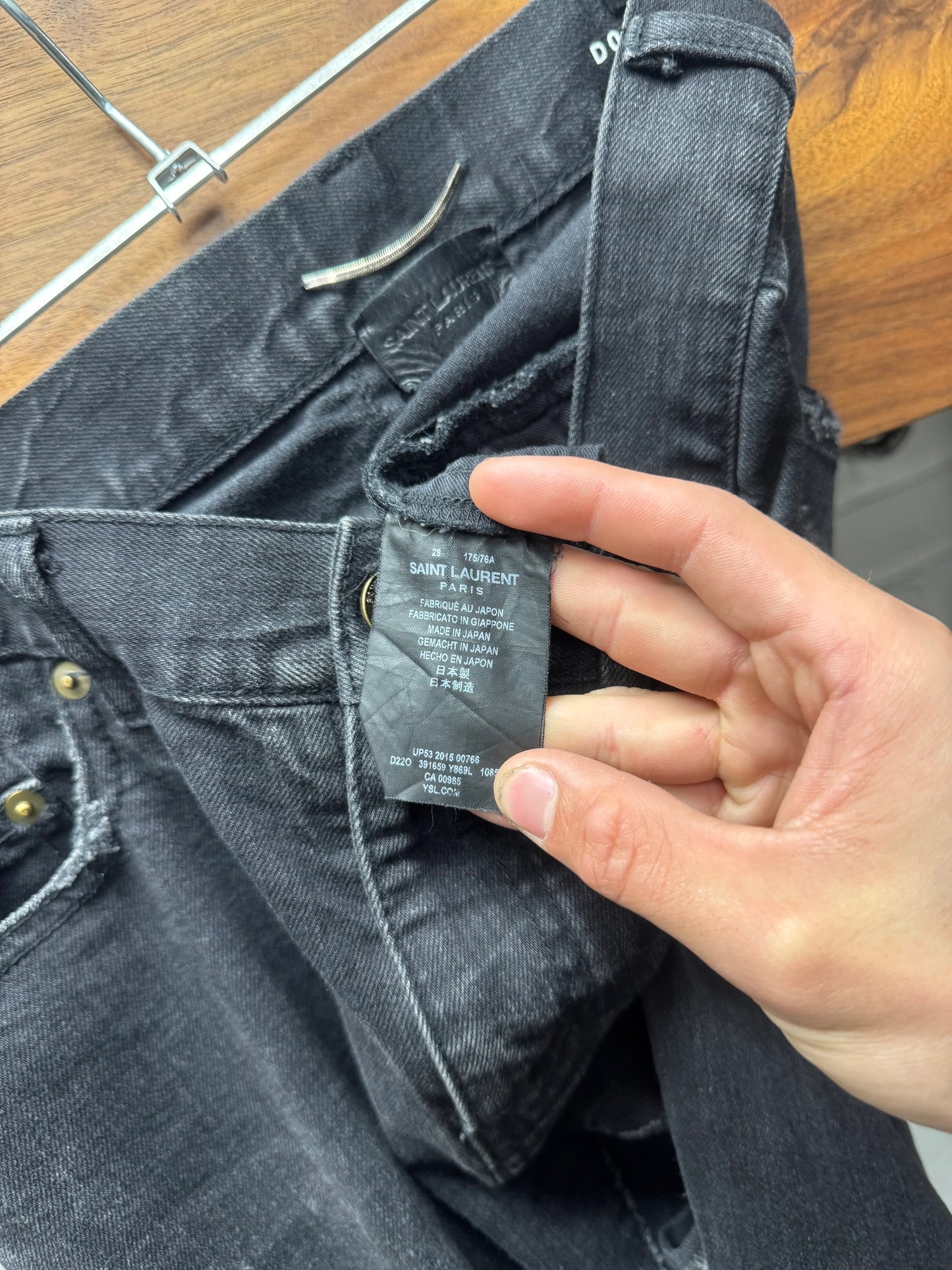 2015 Saint Laurent by Hedi Slimane ‘D02’ Crash Denim