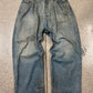 2022 Balenciaga ‘Mudwash’ Oversized Baggy Blue Denim