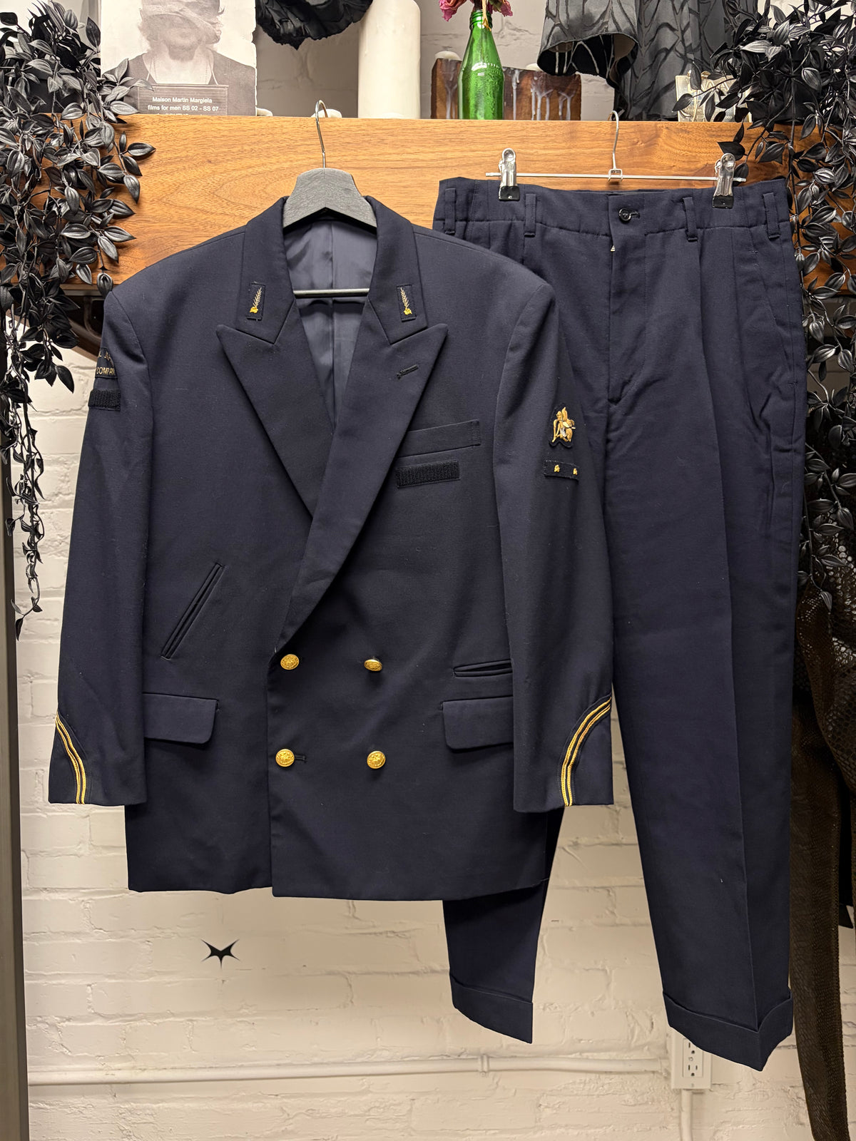 Vintage Yohji Yamamoto ‘Central Railway Japan Company’ Train Staff Uniform Full Blazer and Pants Set