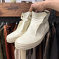 Rick Owens ‘Island Dunk’ Milk White Leather Sneakers