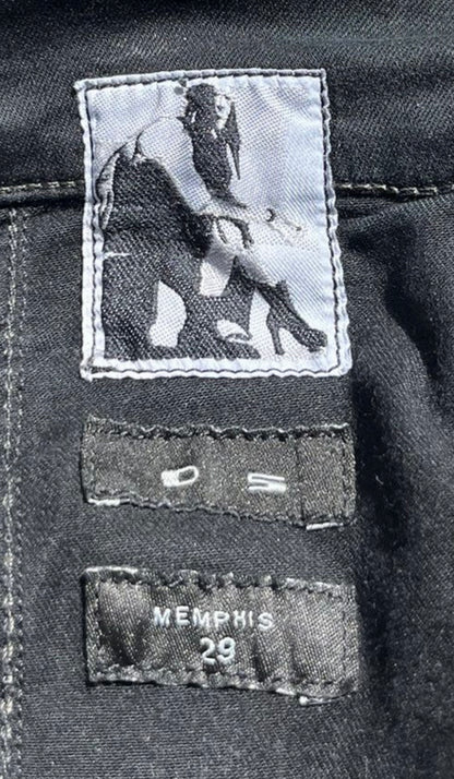 AW2013 Rick Owens ‘Memphis Cut’ Black Wax Denim