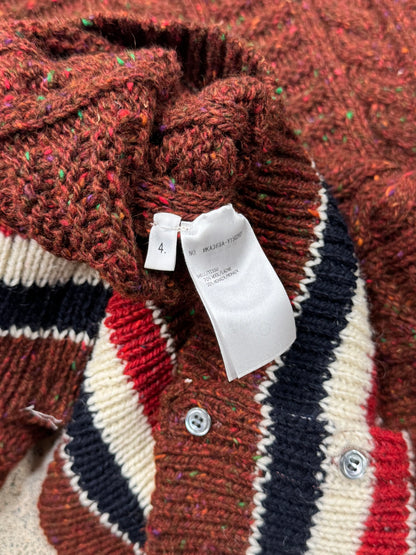 Thom Browne ‘Donegal Stripe’ Cable Knit Sweater