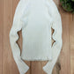 Gucci by Tom Ford Cream/White Wool Ribbed Knit Sweater