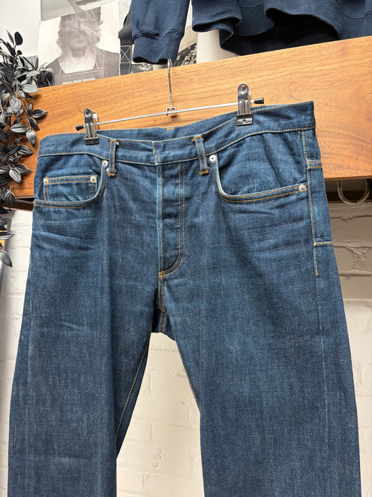 AW2004 Dior Homme by Hedi Slimane ‘Victim of the Crime’ Raw Washed Blue Skinny Jeans