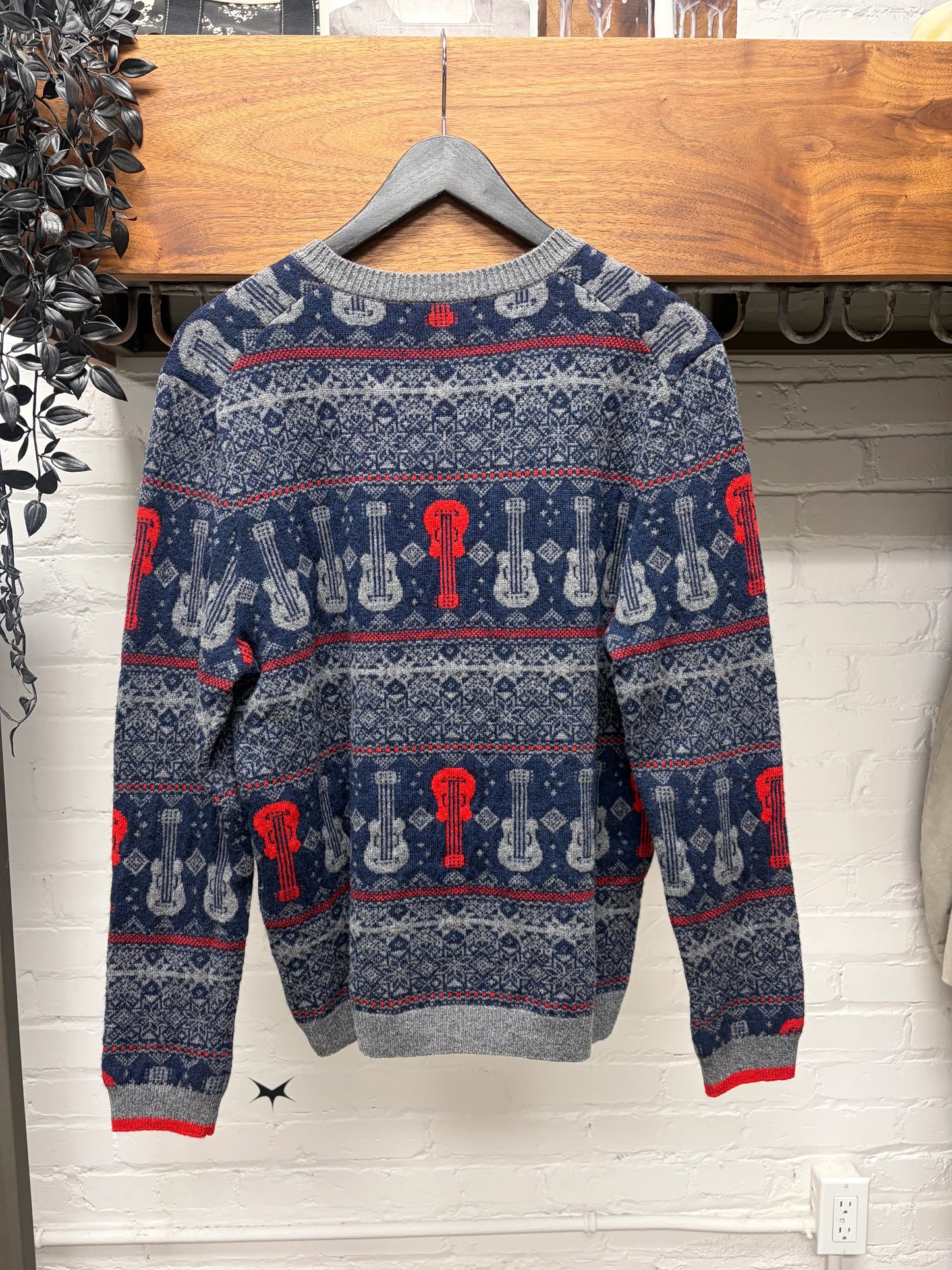 Vintage Yohji Yamamoto ‘Y’s’ Guitar Nordic Patterned Wool Knit Sweater
