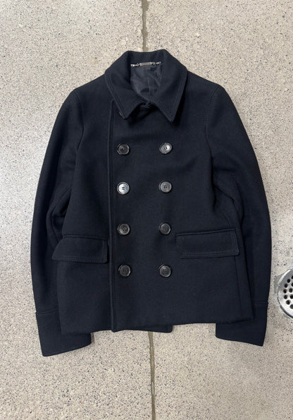AW2008 Dior Homme by Hedi Slimane Cropped Wool Peacoat