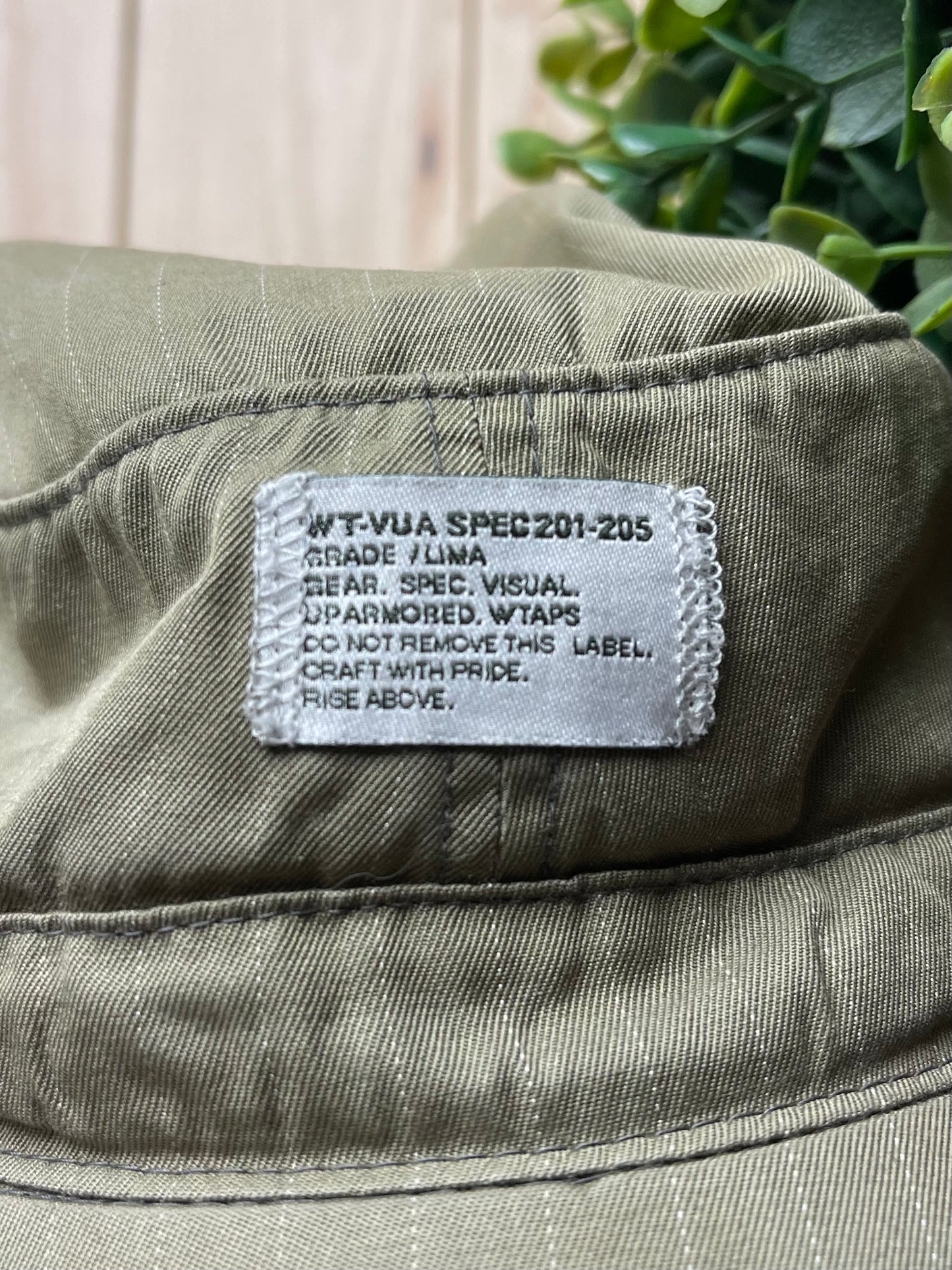 Wtaps Washed Green Military Cap