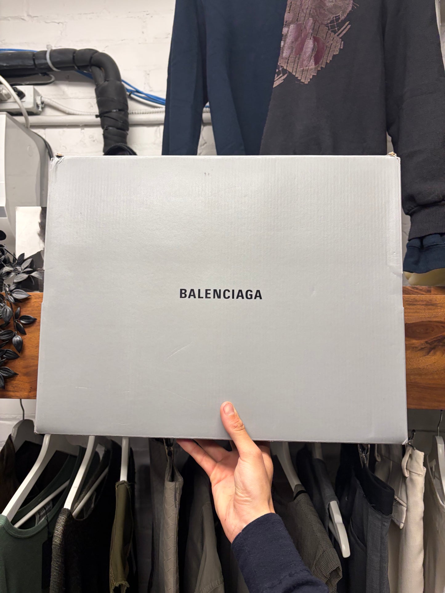 Balenciaga ‘Defender’ White Tire Track Low Top Sneakers