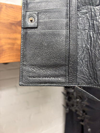 Balenciaga ‘Le City’ Continental Black Leather Long Wallet