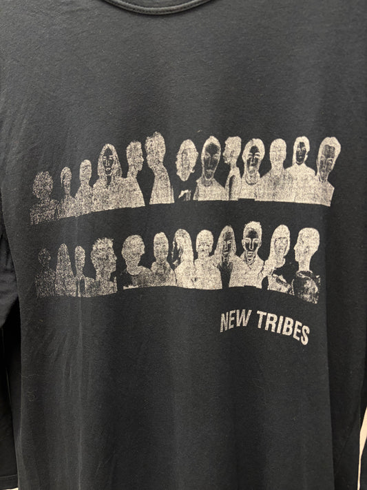 AW2010 Raf Simons ‘New Tribes’ 3/4 Length Black Long Sleeve Shirt