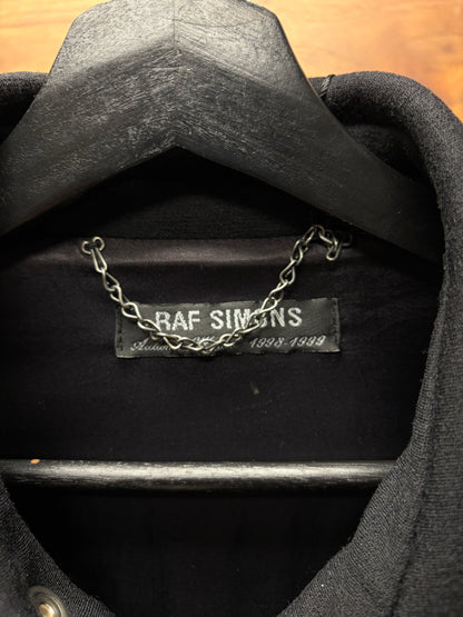 AW1998 Raf Simons ‘Radioactivity’ Collared Black Work Jacket