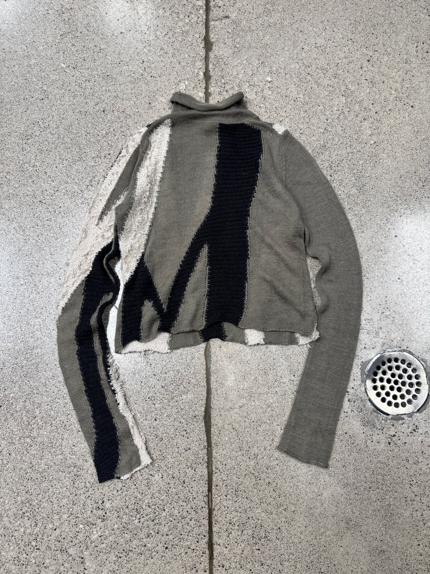 Yohji Yamamoto ‘Y’s’ Intarsia Knit Wool Sweater