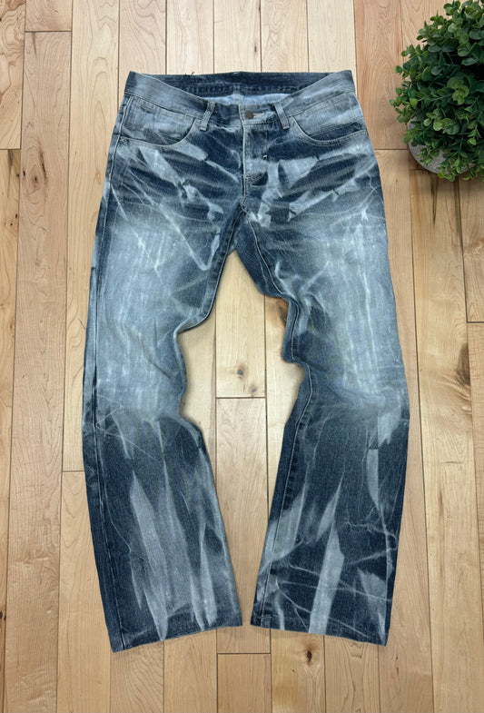 Tornado Mart ‘Smoke Wash’ Grey Flared Denim