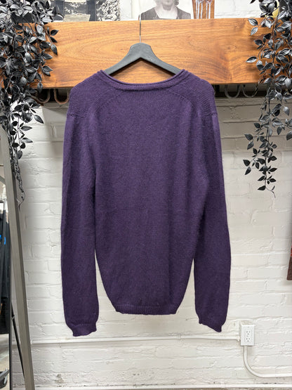 AW1999 Gucci by Tom Ford Silk/Angora Wool V-Neck Knit Sweater
