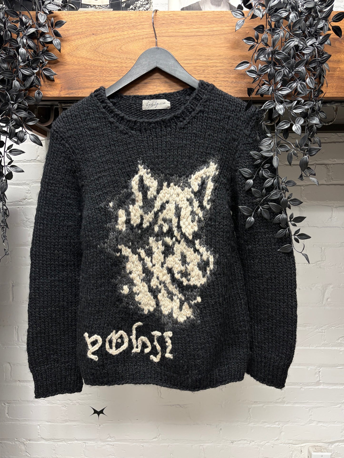 Yohji Yamamoto ‘Dog Knit’ Black Wool Sweater
