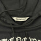 AW2020 Balenciaga ‘Free Your Mind’ Distressed Black Hoodie