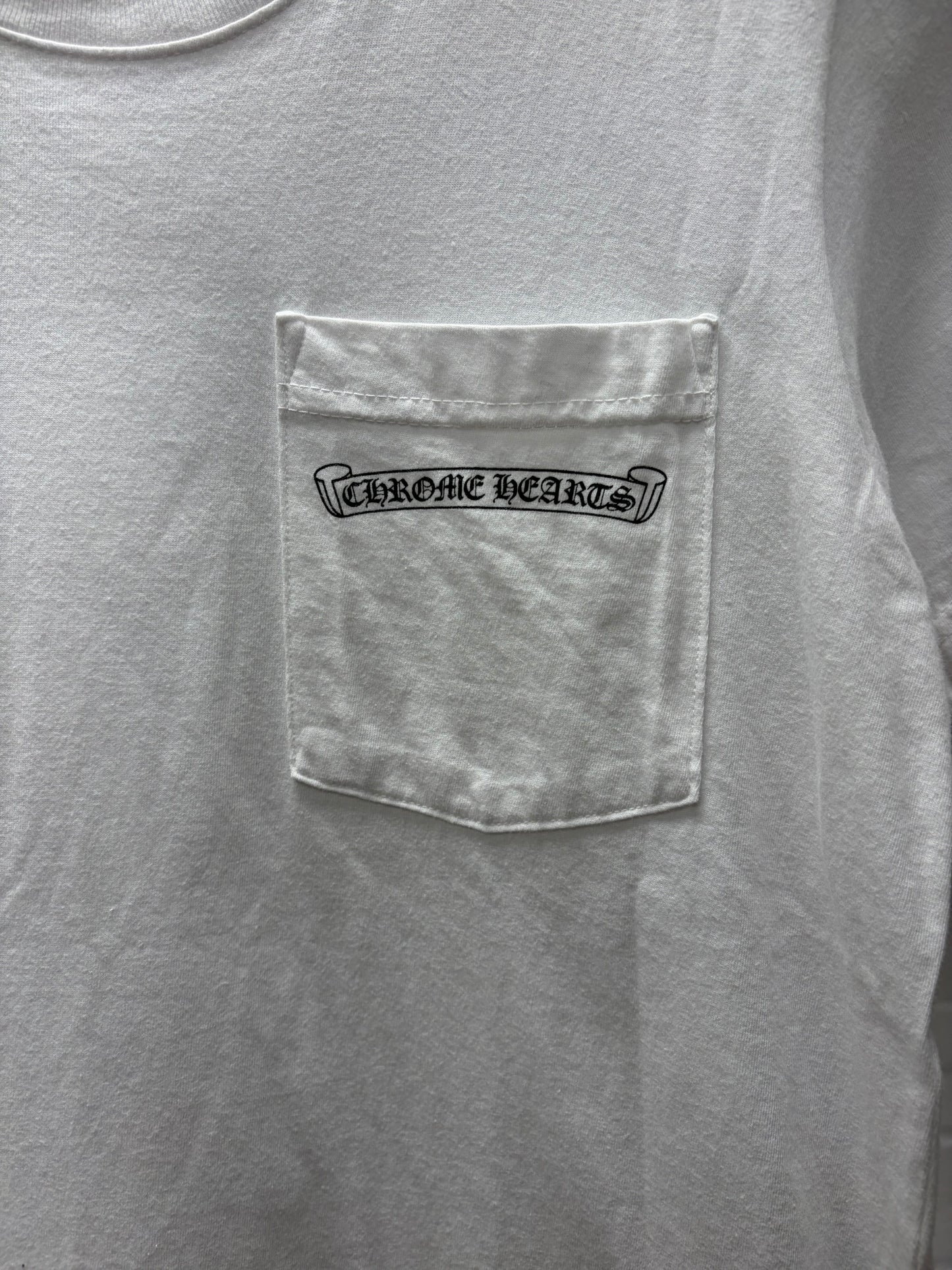 Chrome Hearts White Scroll Logo T-Shirt
