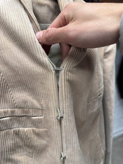 Rick Owens O&M Era ‘Hook n Eye Closure’ Corduroy Jacket
