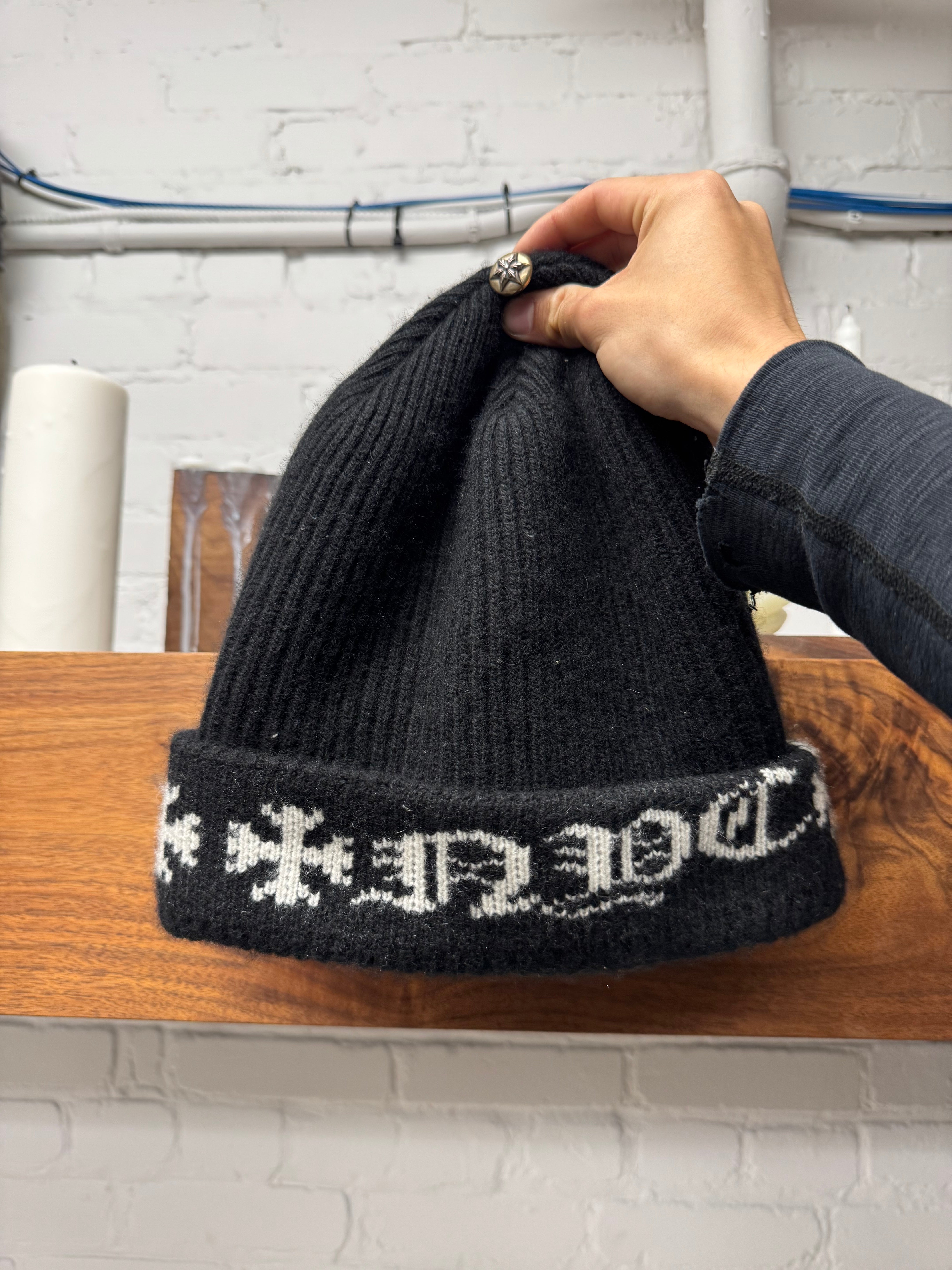 Chrome Hearts 'Big Daddy' Cashmere 'NYC' Beanie – Alex Maxamenko