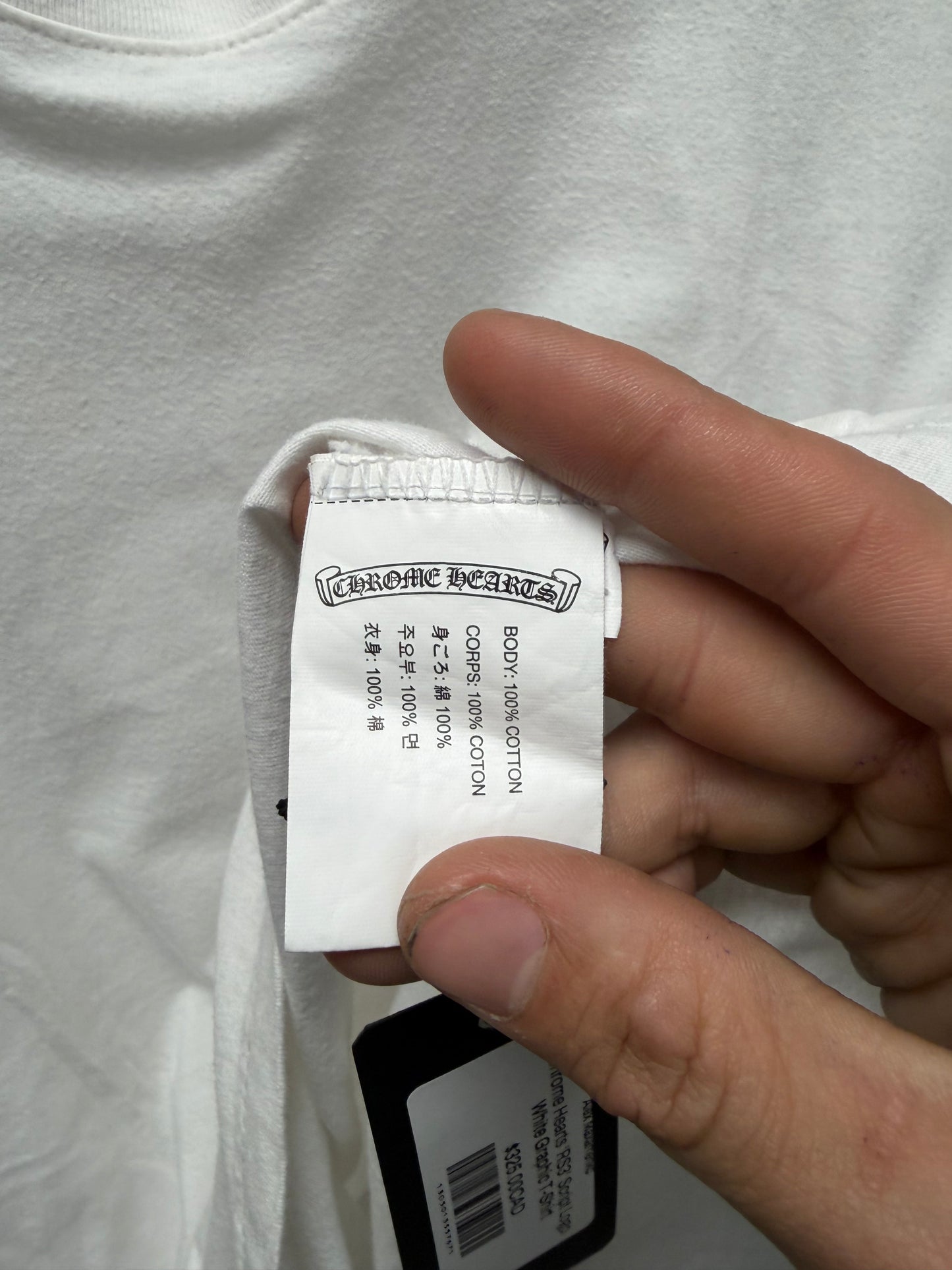 Chrome Hearts ‘RS3’ Logo White Graphic T-Shirt